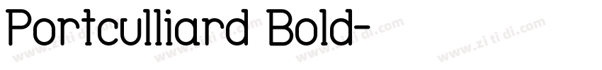 Portculliard Bold字体转换